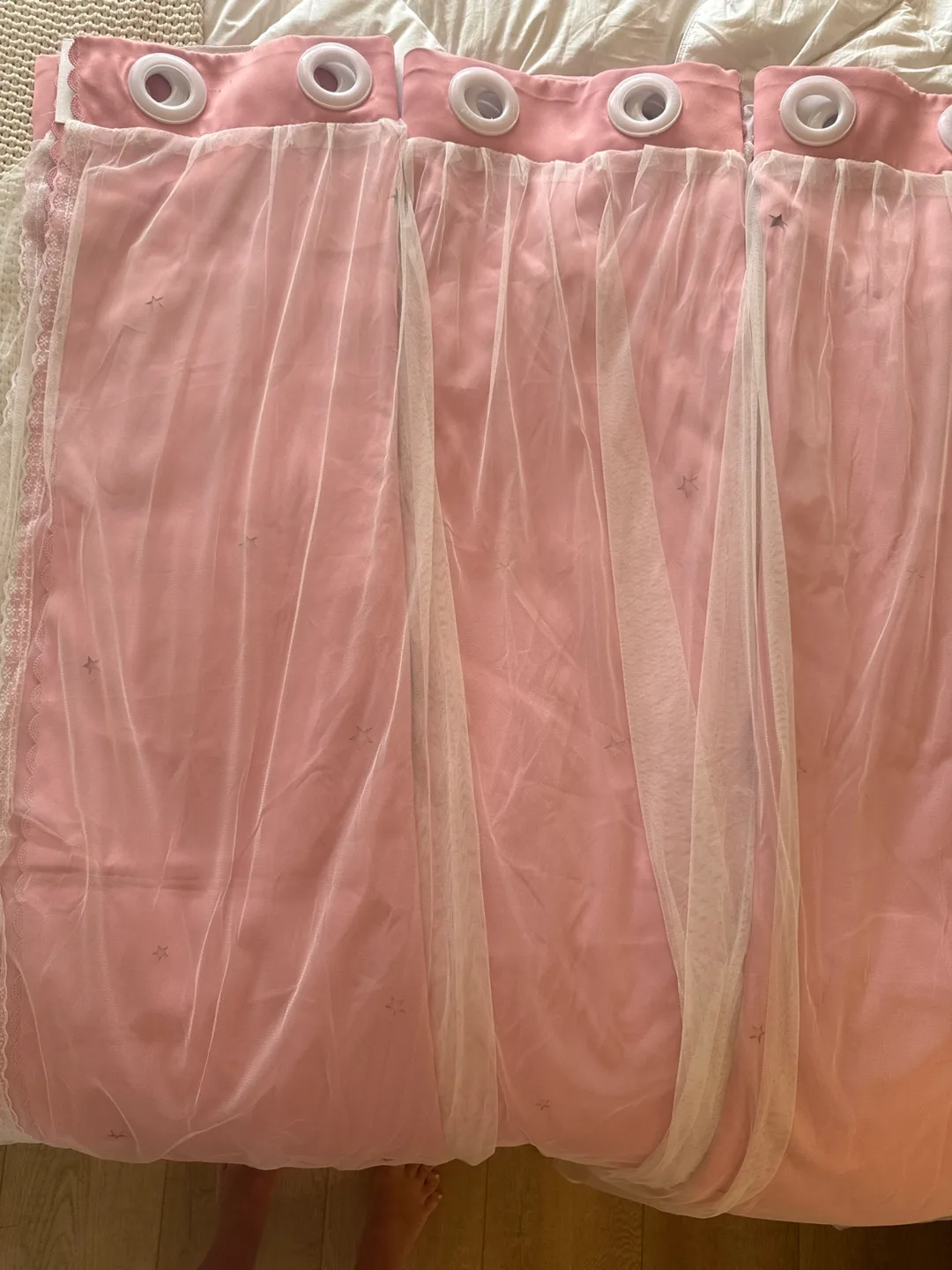 Pink Sheer Curtains thumbnail