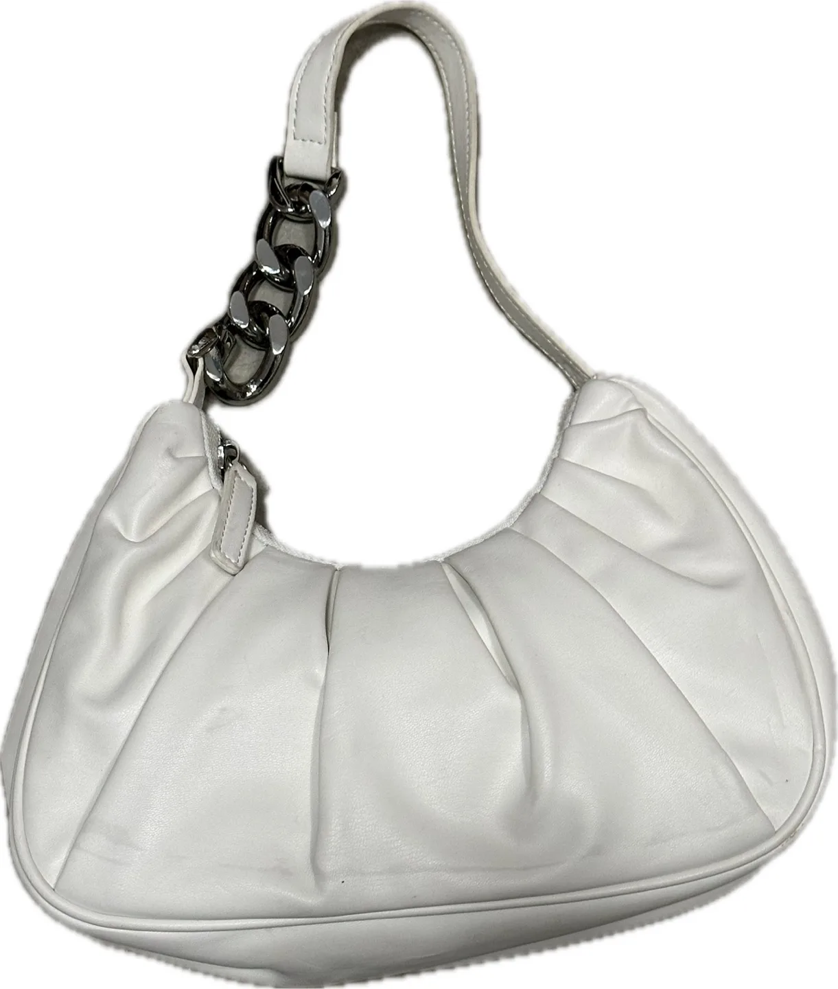 Forever 21 Baguette Bag | White thumbnail