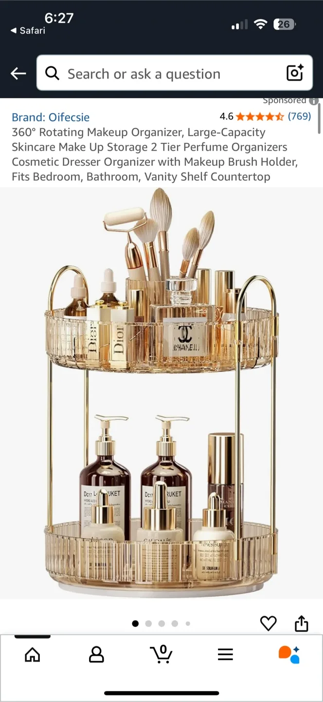 Rotating Makeup Organizer thumbnail