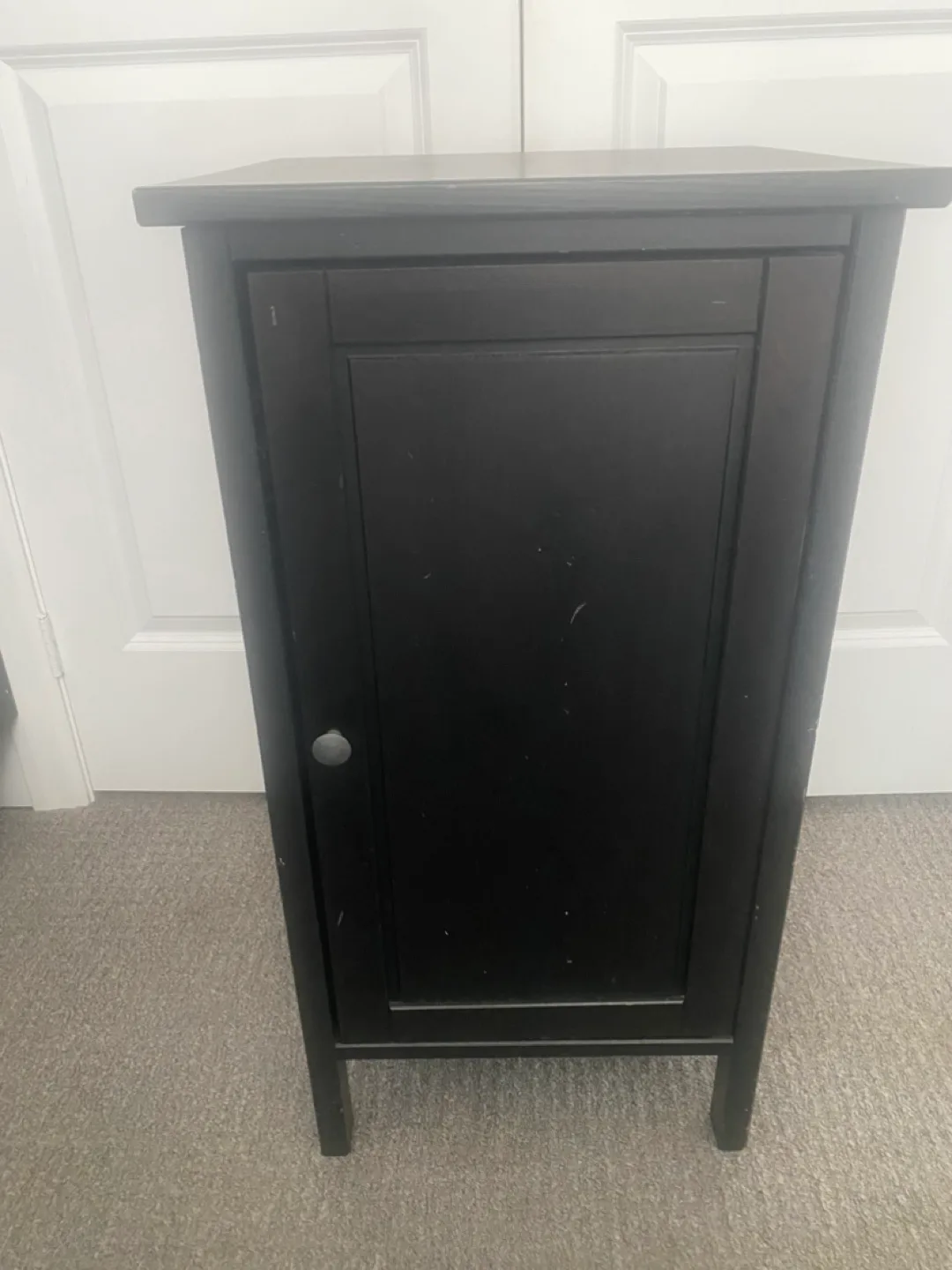 Black Nightstand with Storage thumbnail