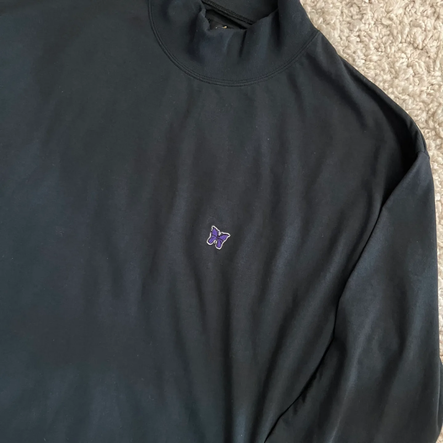 Needles Black Mock Neck T shirt image indicator(4)