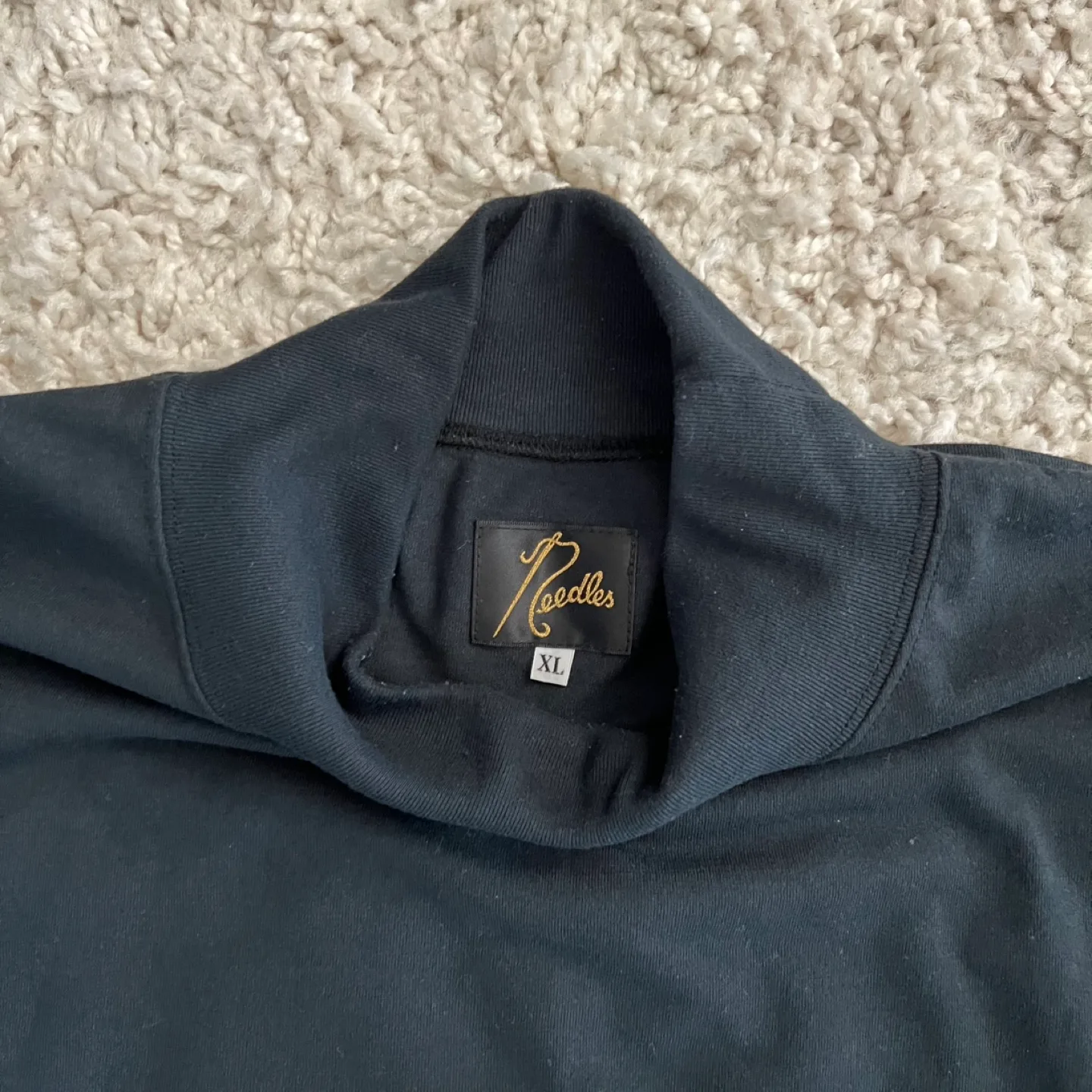 Needles Black Mock Neck T shirt image indicator(3)