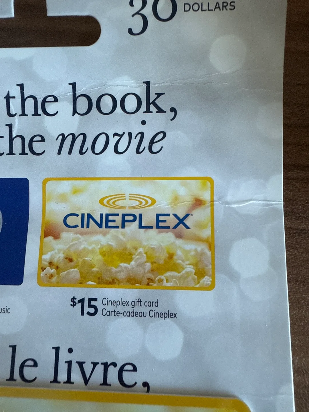 Cineplex gift cards $15 x 2 ($30) image indicator(2)