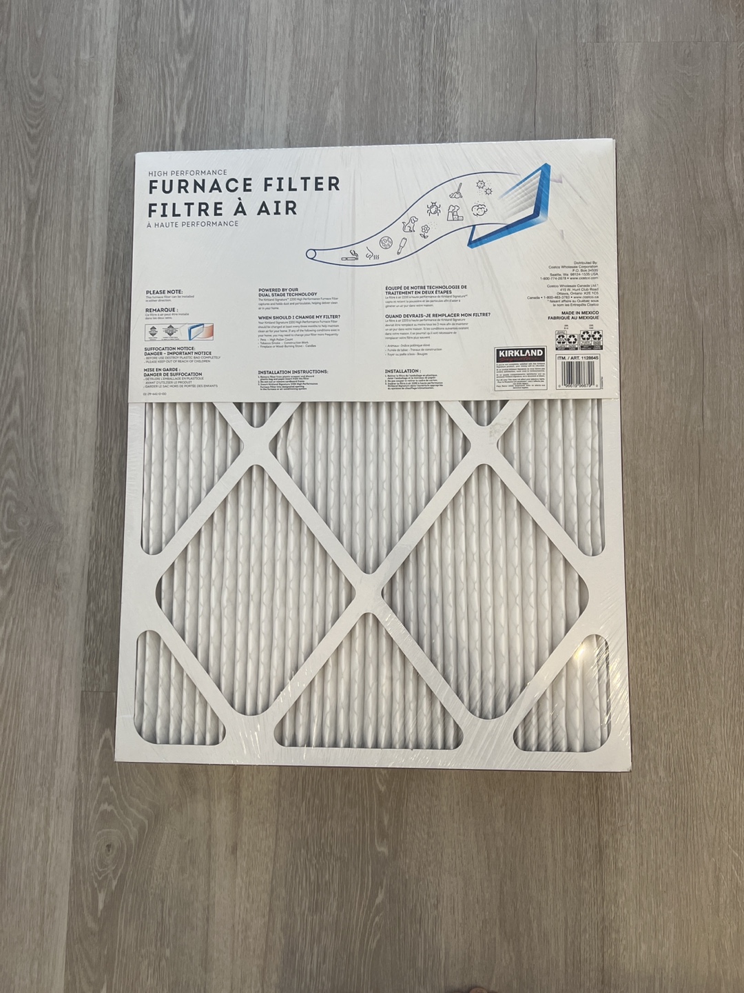 Kirkland Signature Furnace Filter 20x25x1 (4-Pack) - photo 3