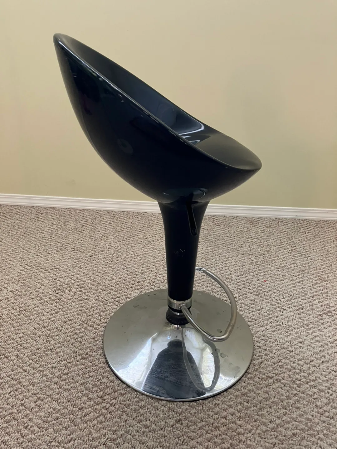 Adjustable Black Bar Stool thumbnail