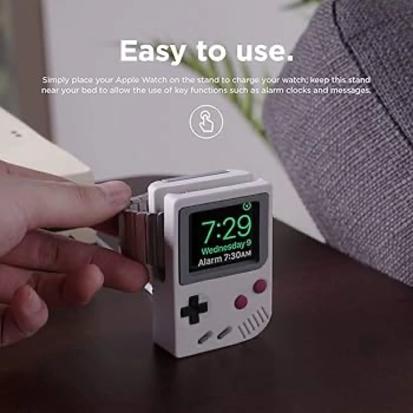 Apple Watch Charging Stand - Game Boy + Official Charging Cable thumbnail