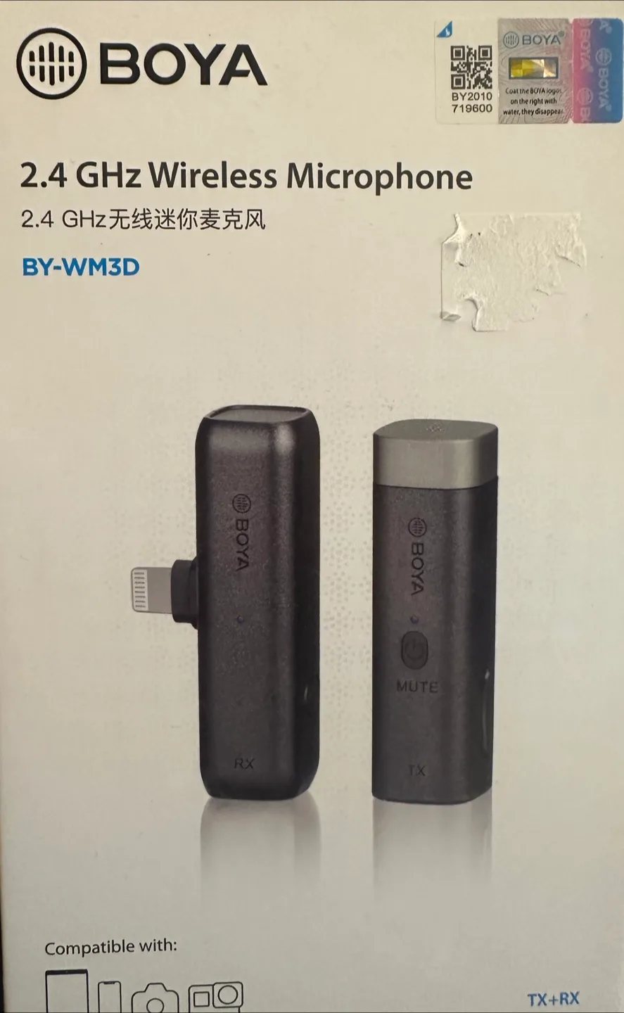 BOYA BY-WM3D 2.4GHz Wireless Microphone - New! thumbnail