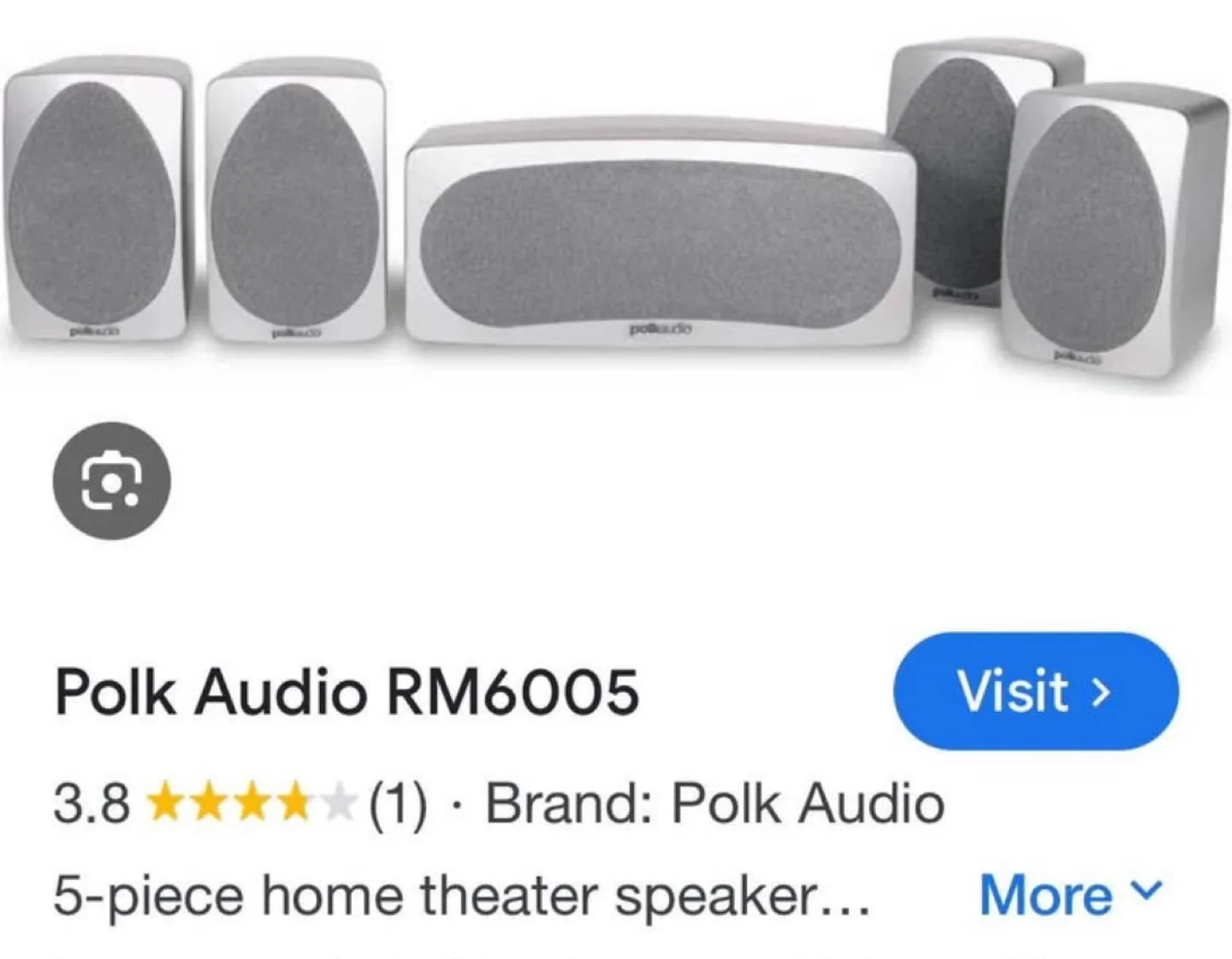 Polk Audio RM6005  Speakers #freecycle thumbnail