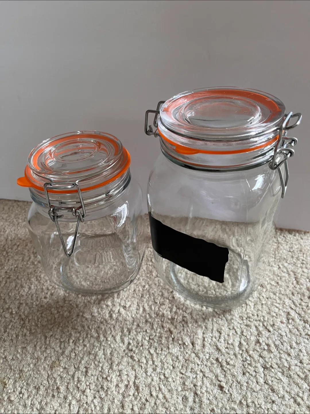 Glass Storage Jars - Set of 2 thumbnail