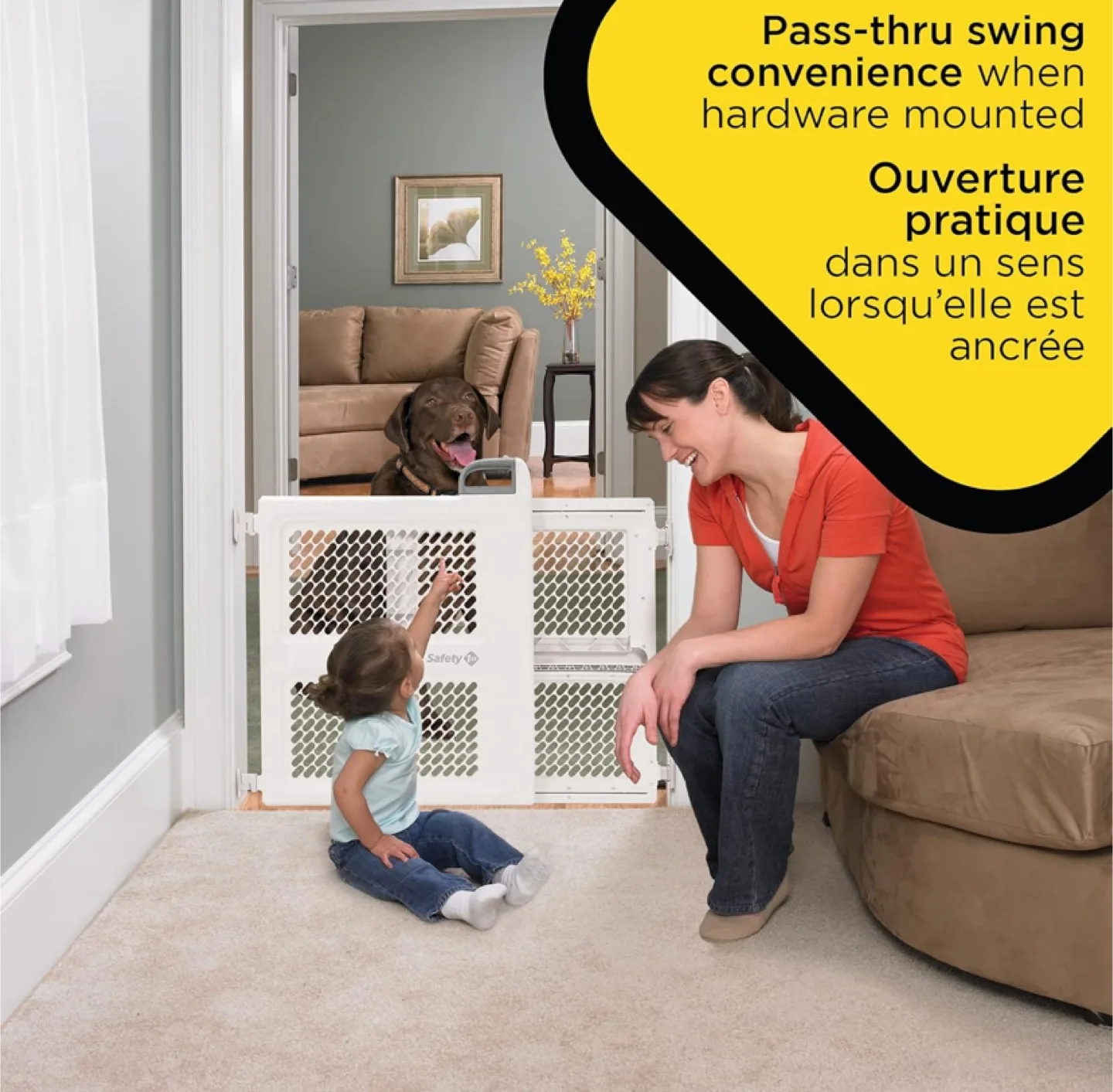 New Safety 1st Lift, Lock & Swing Gate - White image indicator(5)