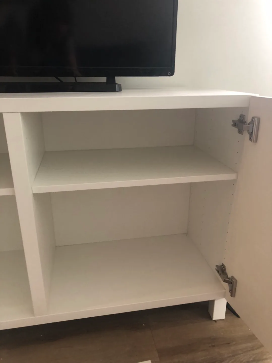 IKEA Besta White TV Stand with Storage image indicator(4)