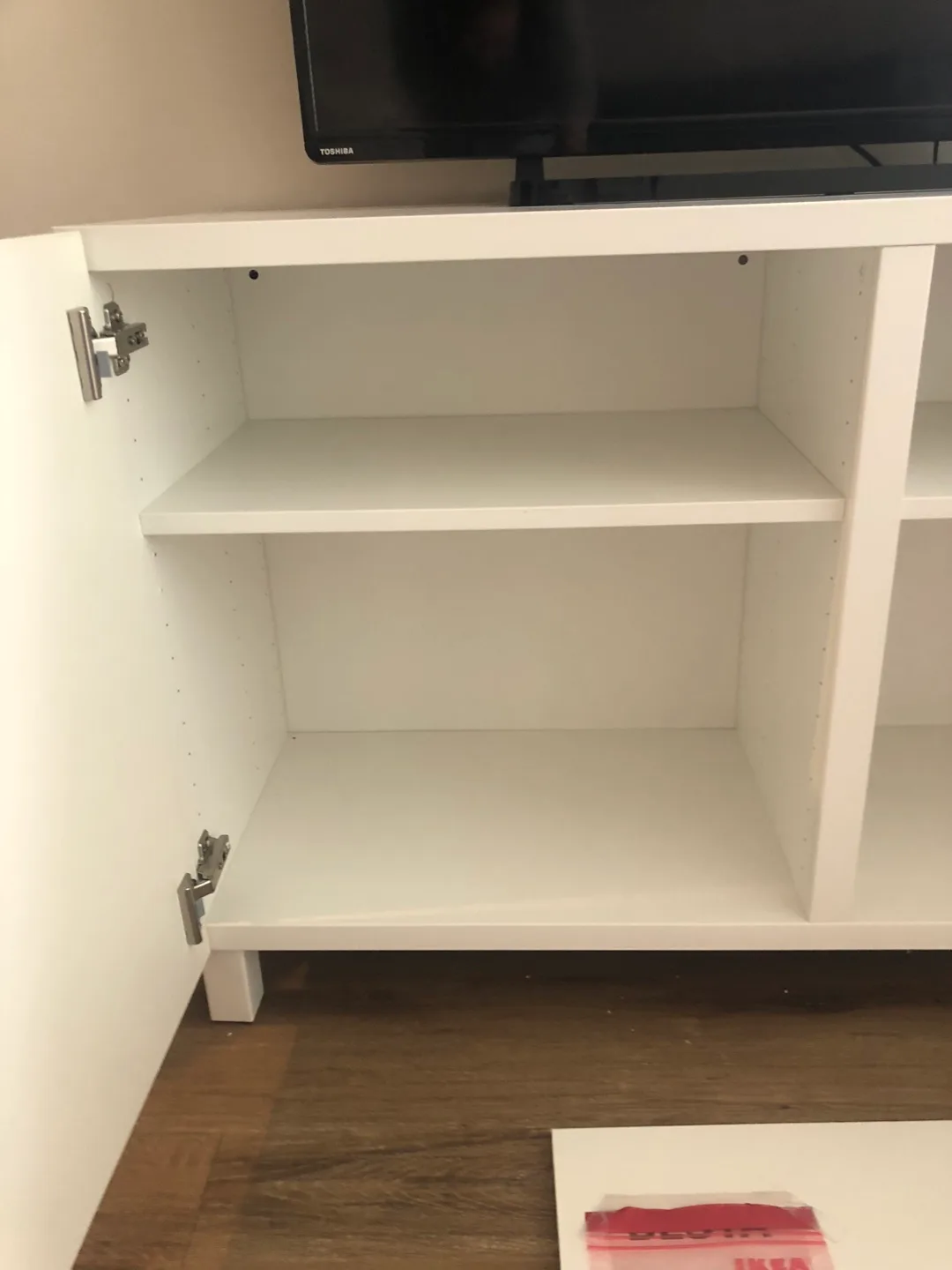 IKEA Besta White TV Stand with Storage image indicator(5)
