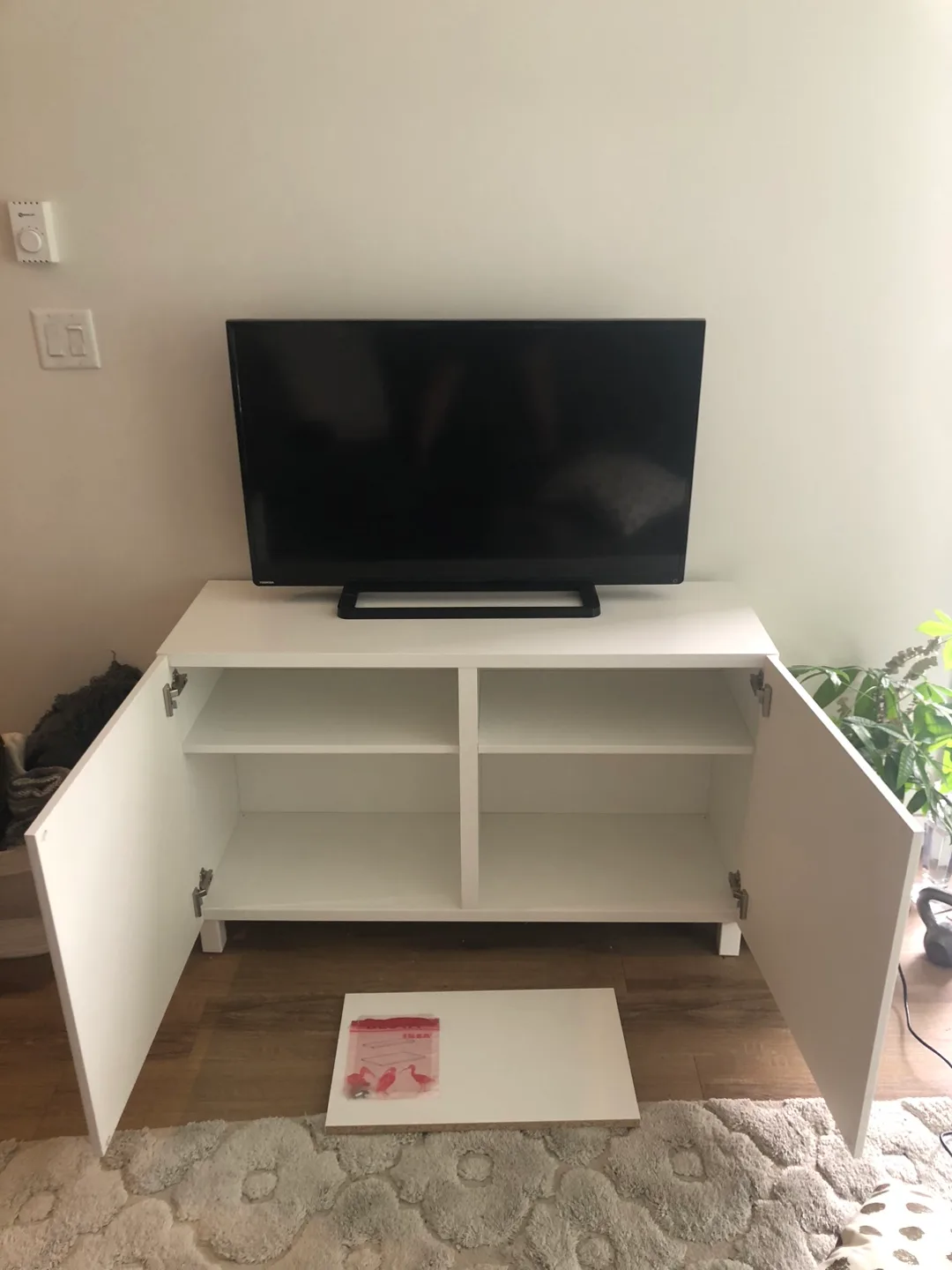 IKEA Besta White TV Stand with Storage image indicator(3)