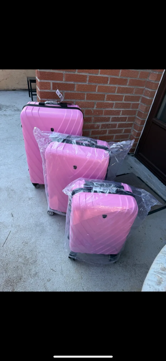 Luggage Set - 3 Piece - Red/Pink image indicator(2)