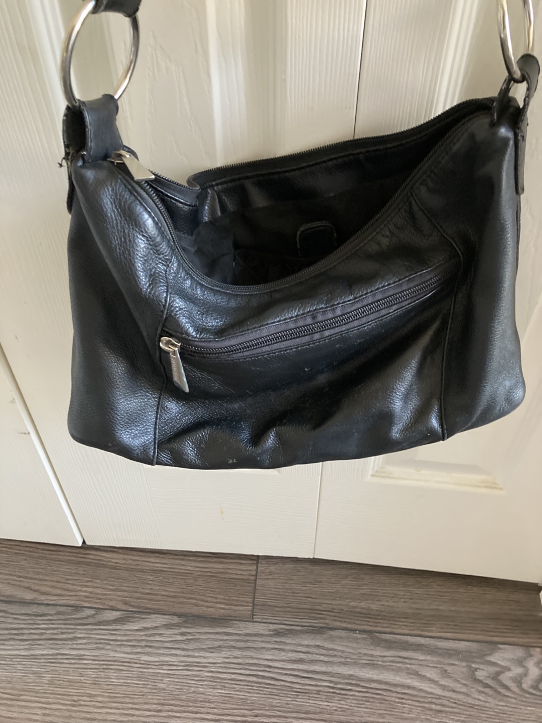 Black Leather Shoulder Bag - photo 4
