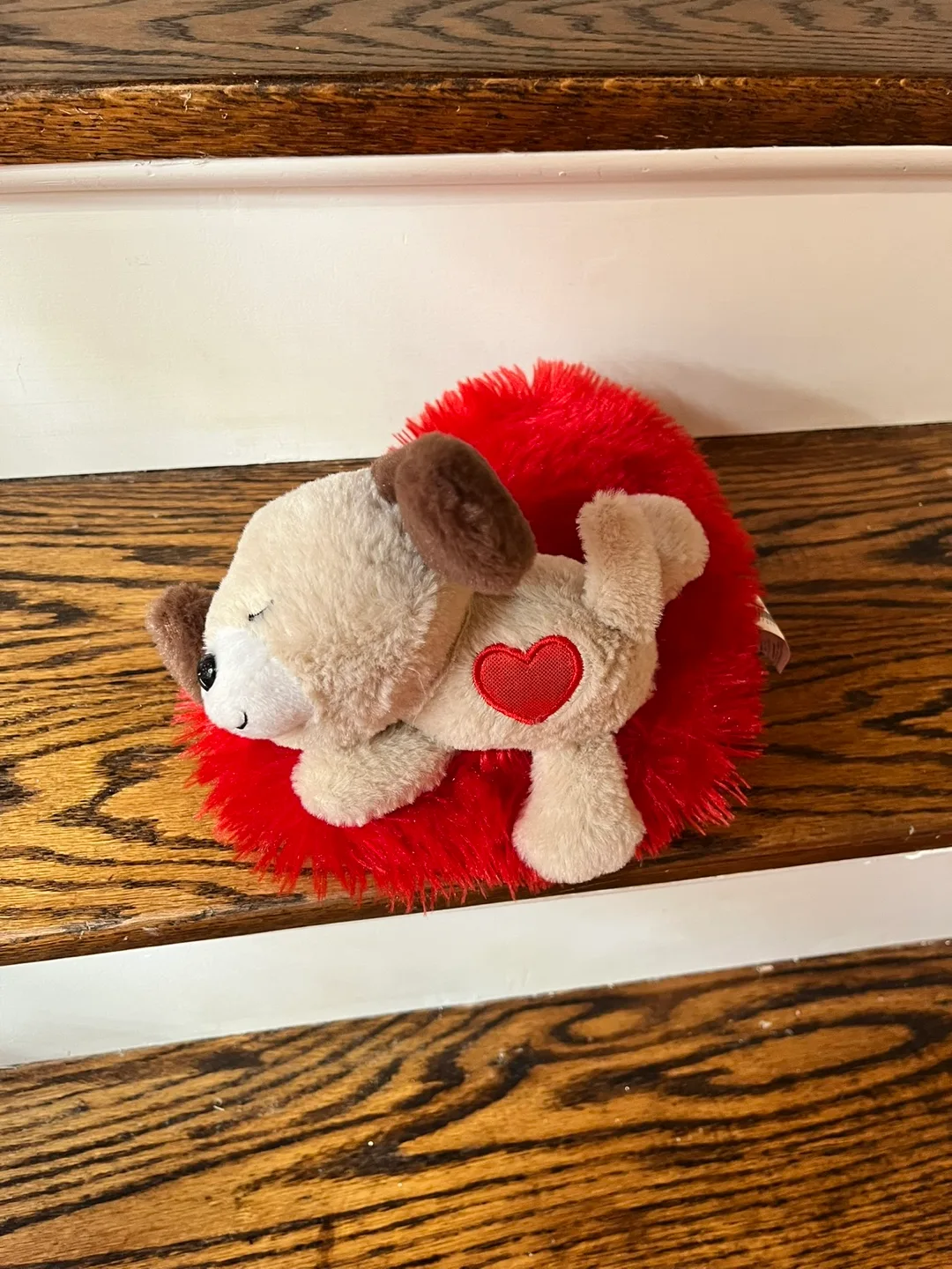 Dog Plush Toy with Red Heart thumbnail