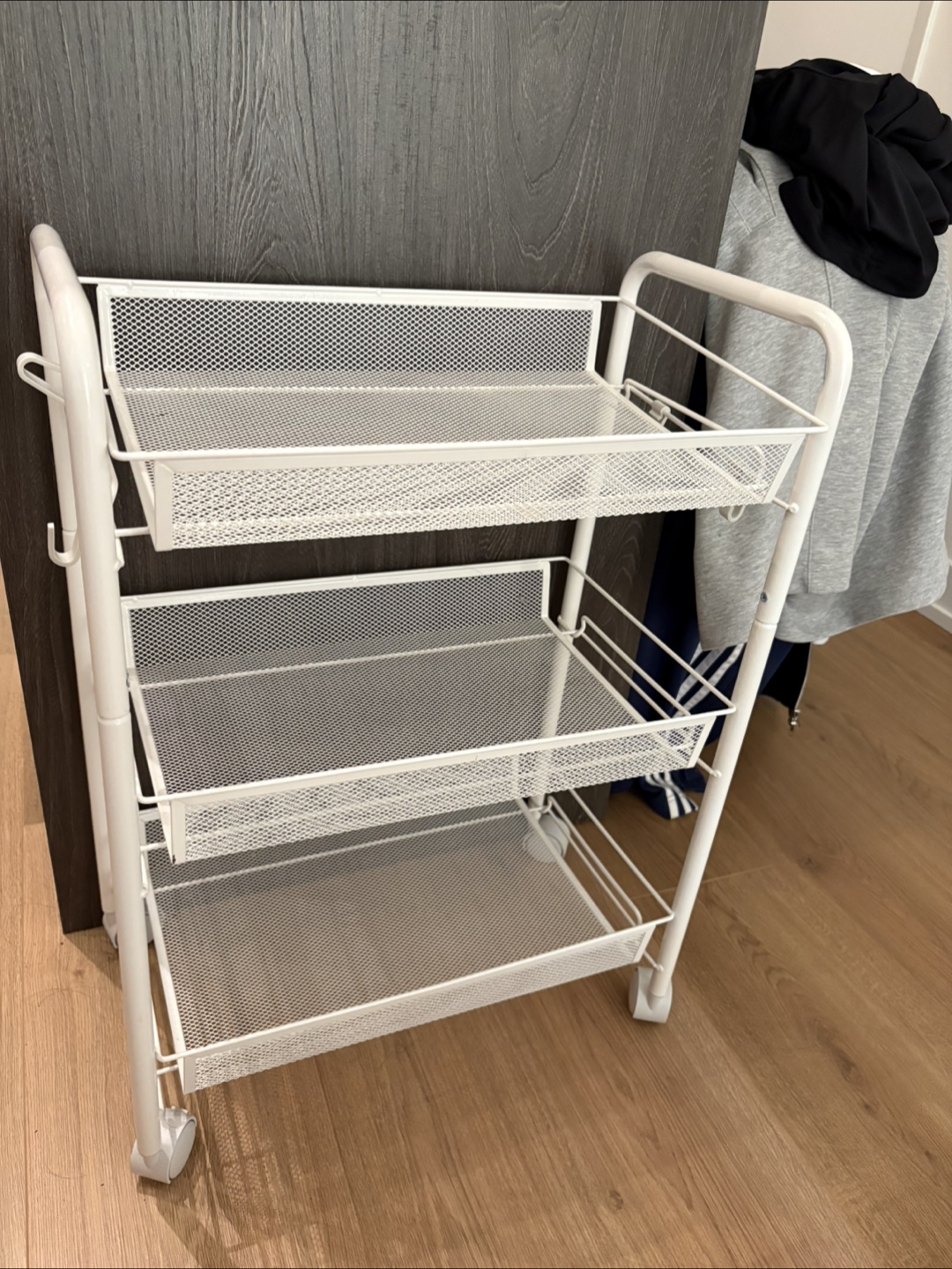 White Rolling Cart