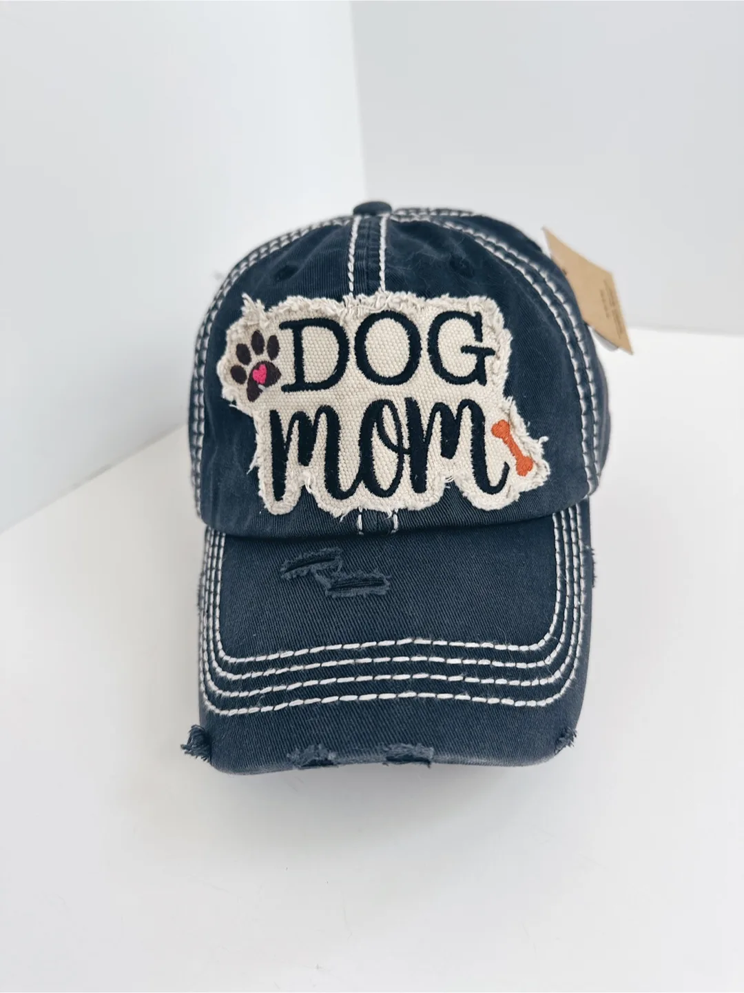 Dog Mom Baseball Cap - navy thumbnail