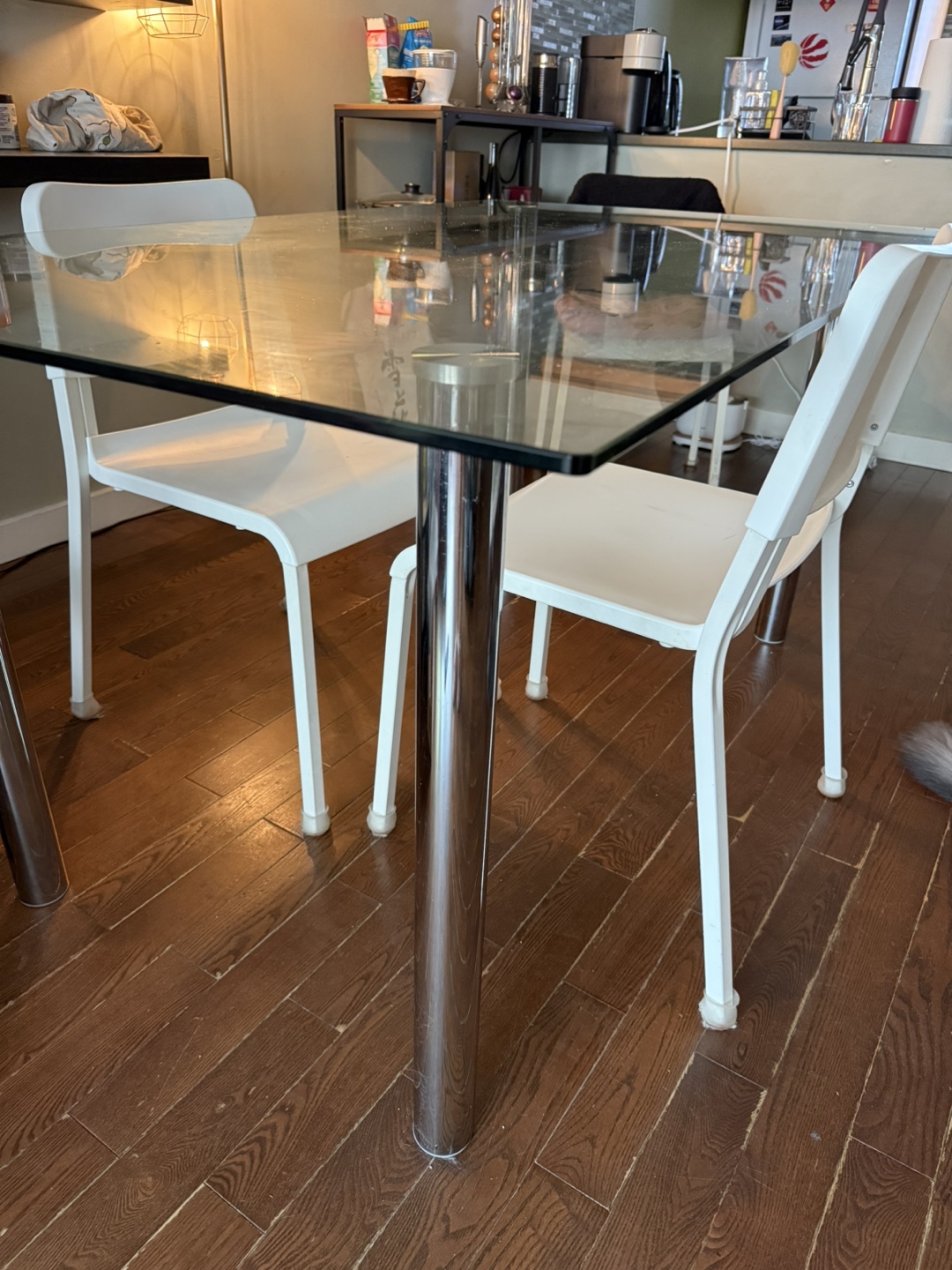 Glass Top Dining Table