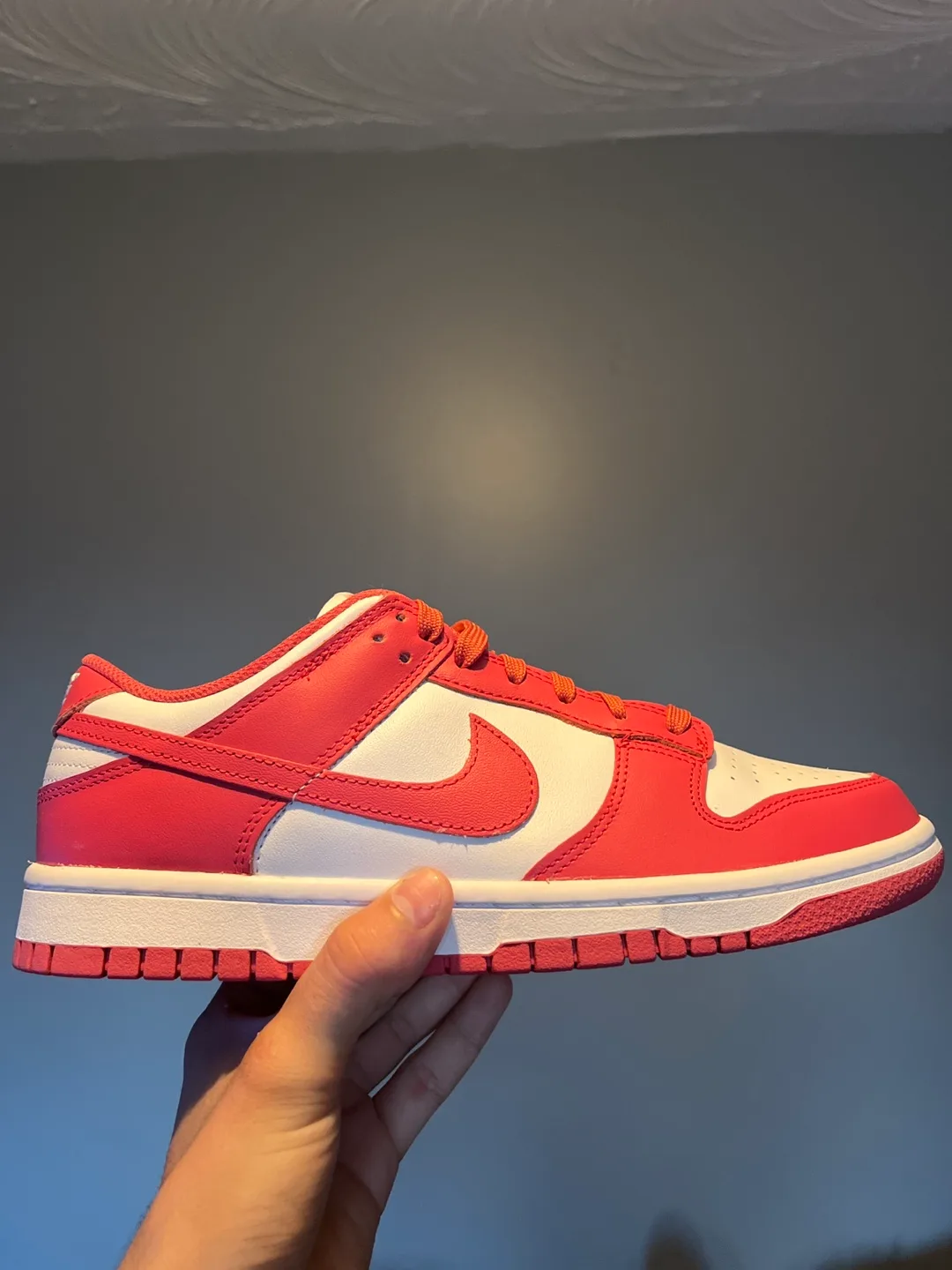 Nike Dunk Low White/Red Shoes - New thumbnail