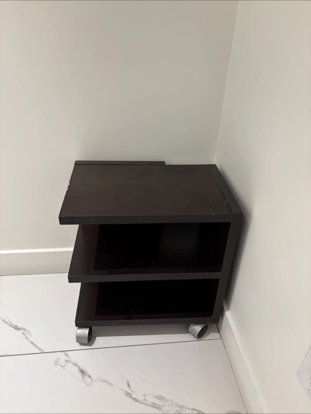 Dark Brown Rolling Shelf thumbnail