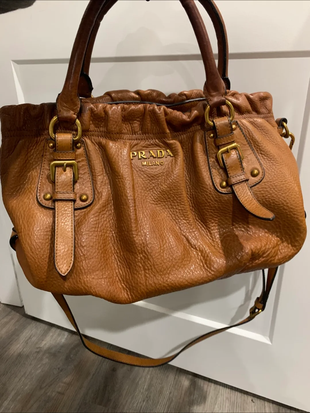 Prada Milano Leather Shoulder Bag thumbnail