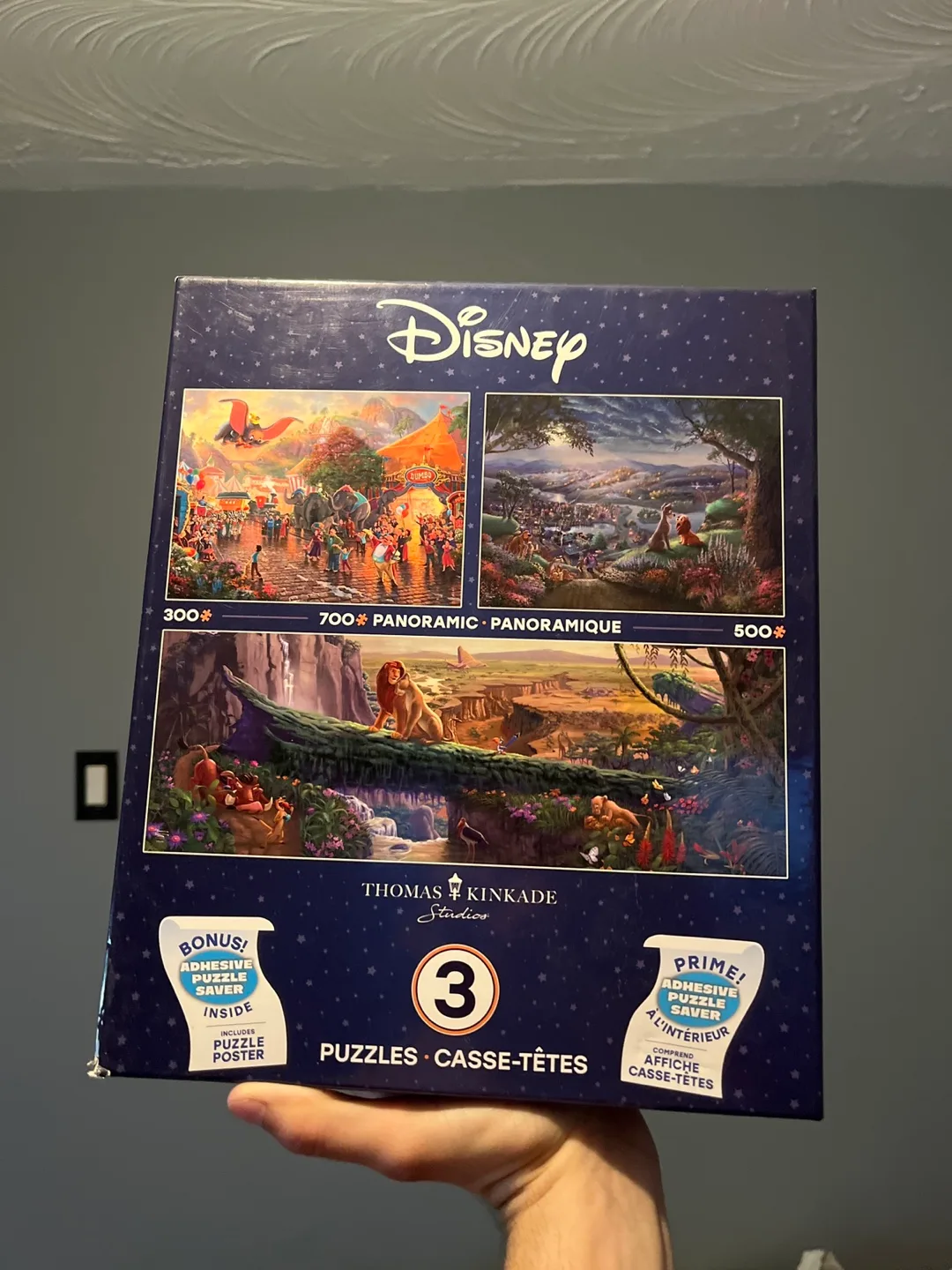 Disney Thomas Kinkade 3-in-1 Puzzle Set thumbnail