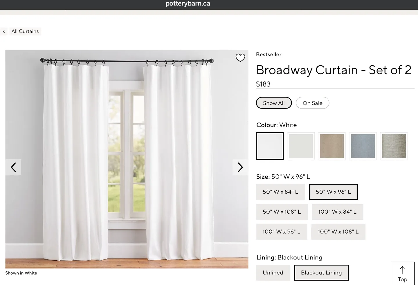 Pottery Barn Broadway Blackout Curtains  - 2 sets image indicator(4)