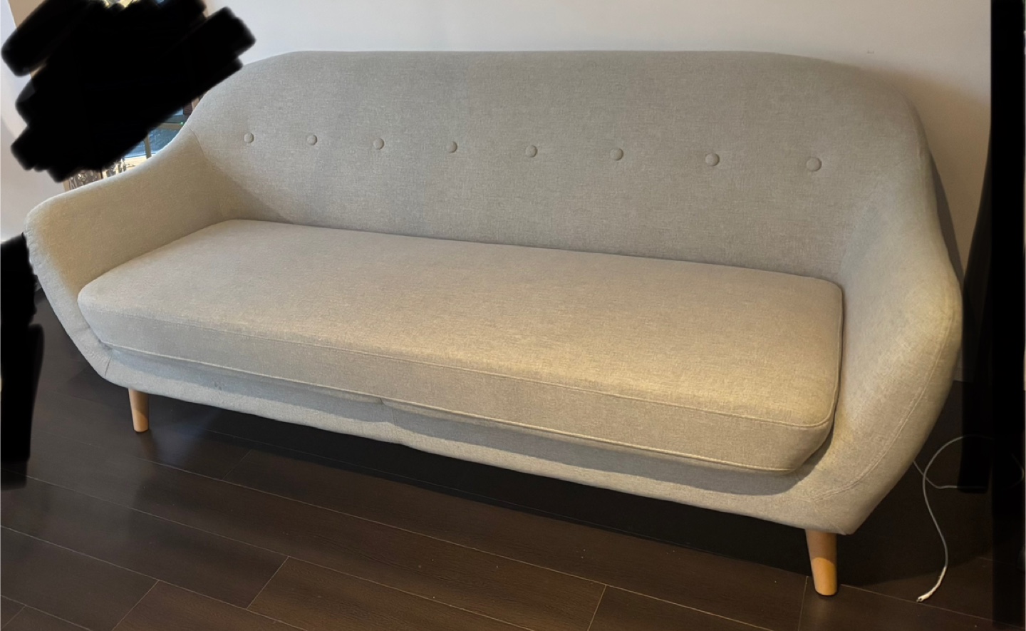 ‼️ Moving sale/Light Grey Loveseat Sofa - photo 2