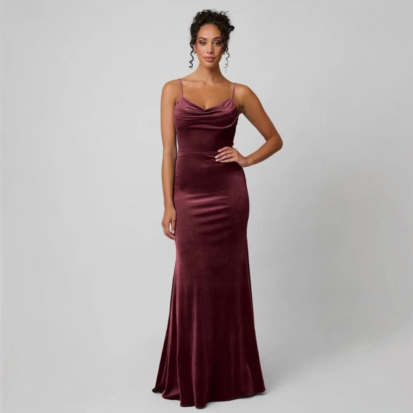 Kennedy Blue Fiona Velvet Maxi Dress | Gown thumbnail