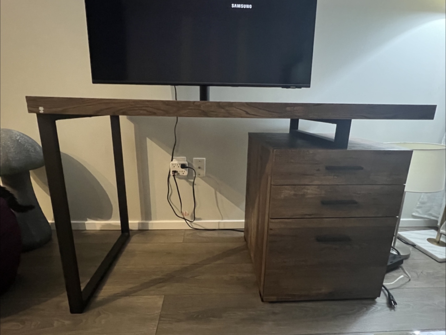Wooden Celine Computer Desk / Work table with storage