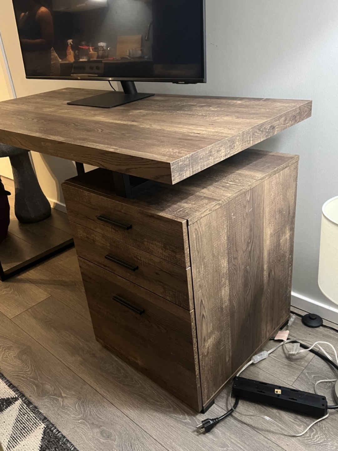 Wooden Celine Computer Desk / Work table with storage - photo 4