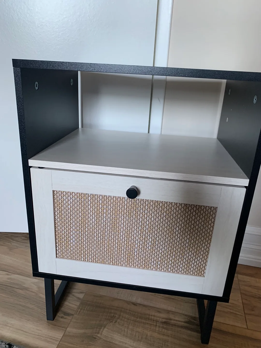 Black & Beige Nightstand thumbnail