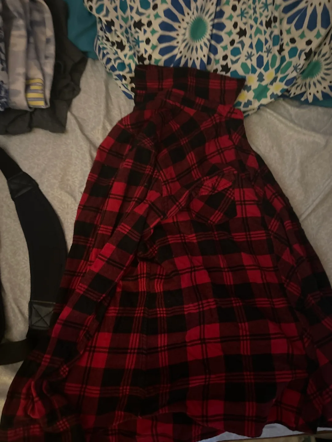 Red long sleeve flannel thumbnail