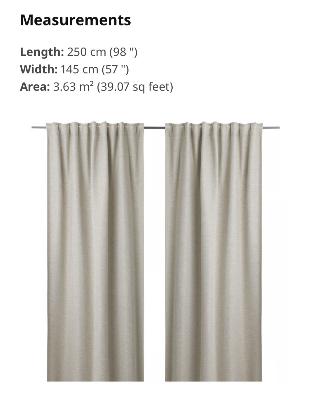 KALAMONDIN blackout Curtains