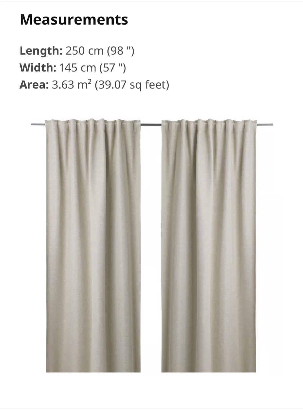 KALAMONDIN blackout Curtains thumbnail