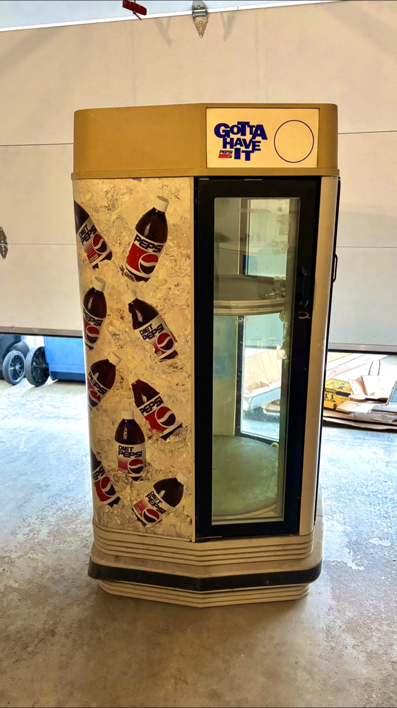 Vintage Pepsi Display Cooler – Rotating Fridge (RARE) - photo 3