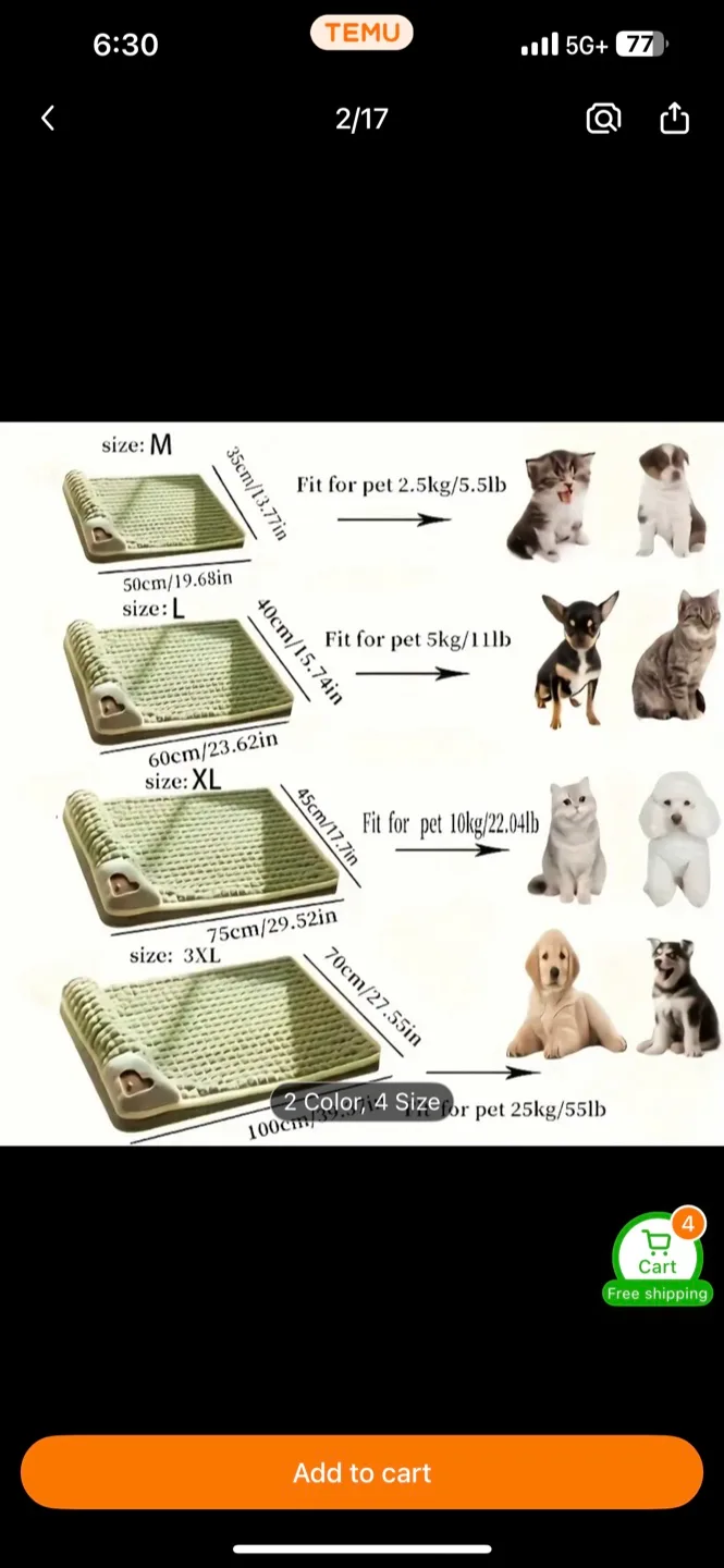 Dog/Cat/Animals Sponge Sofa Bed image indicator(6)