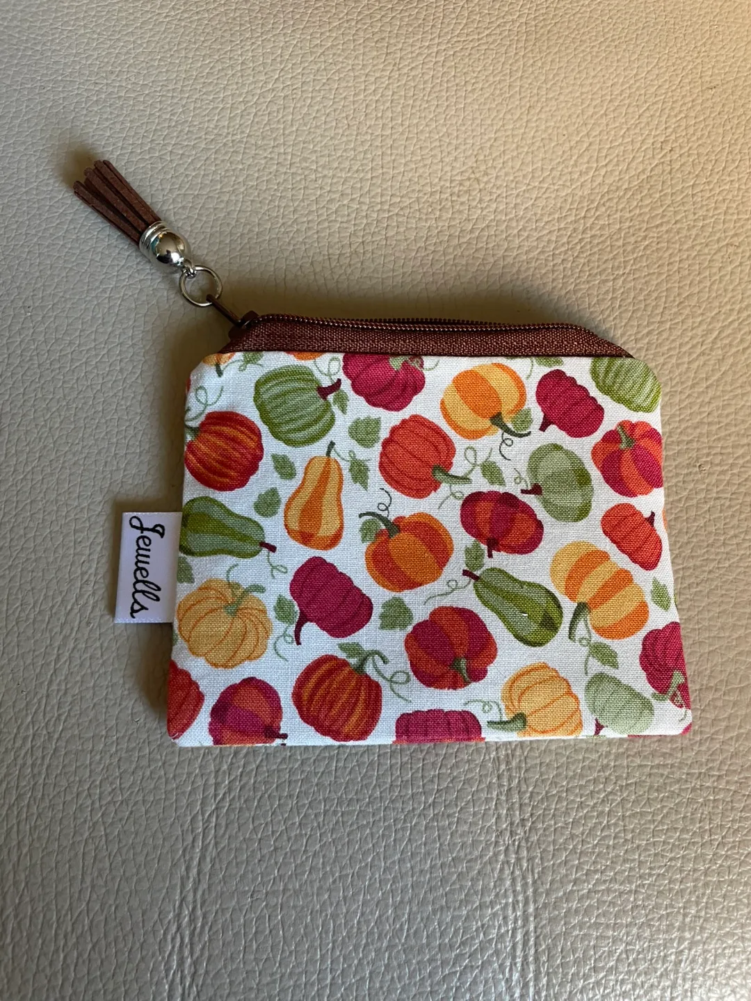 Sm Handmade  Pumpkin Coin Purse NEW thumbnail