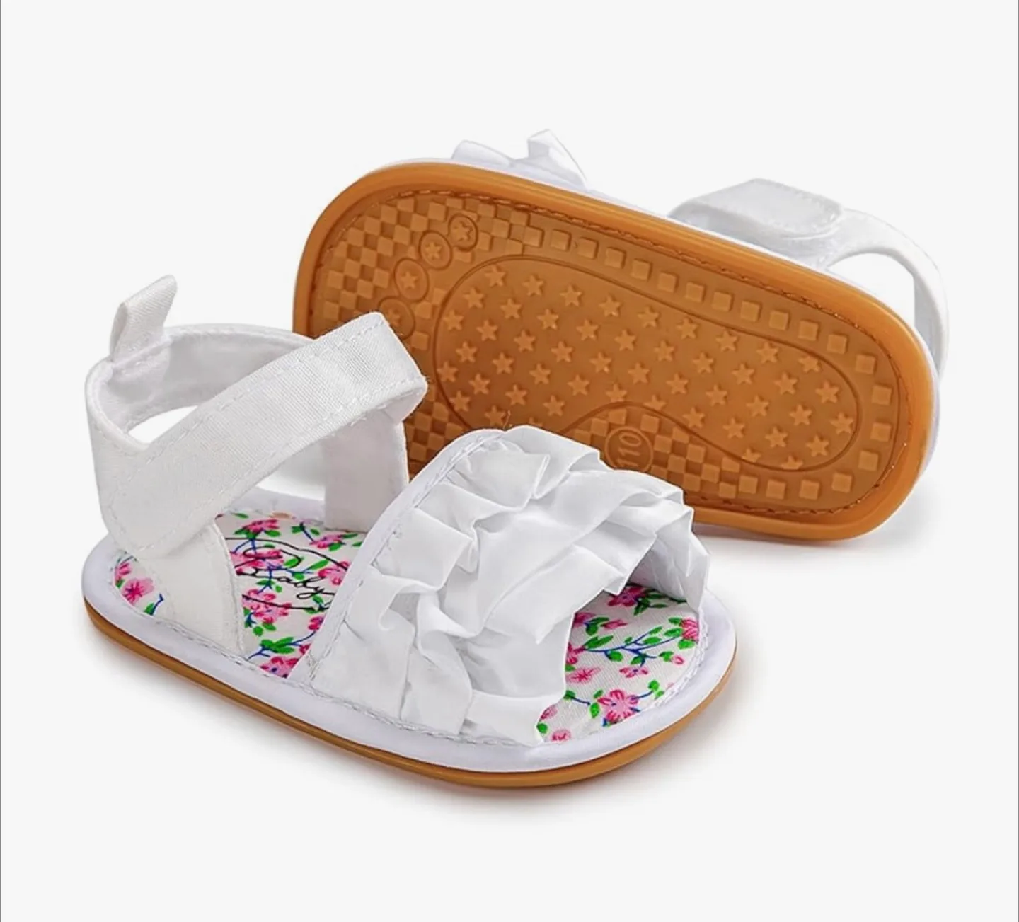 White Baby Sandals - thumbnail