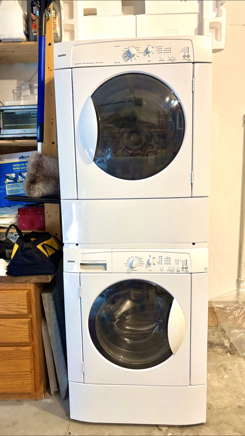 Kenmore Front-Load Washer & Dryer Set (Stackable)