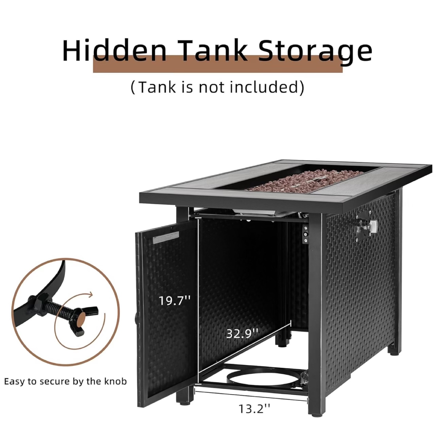 45” propane fireplace - photo 3