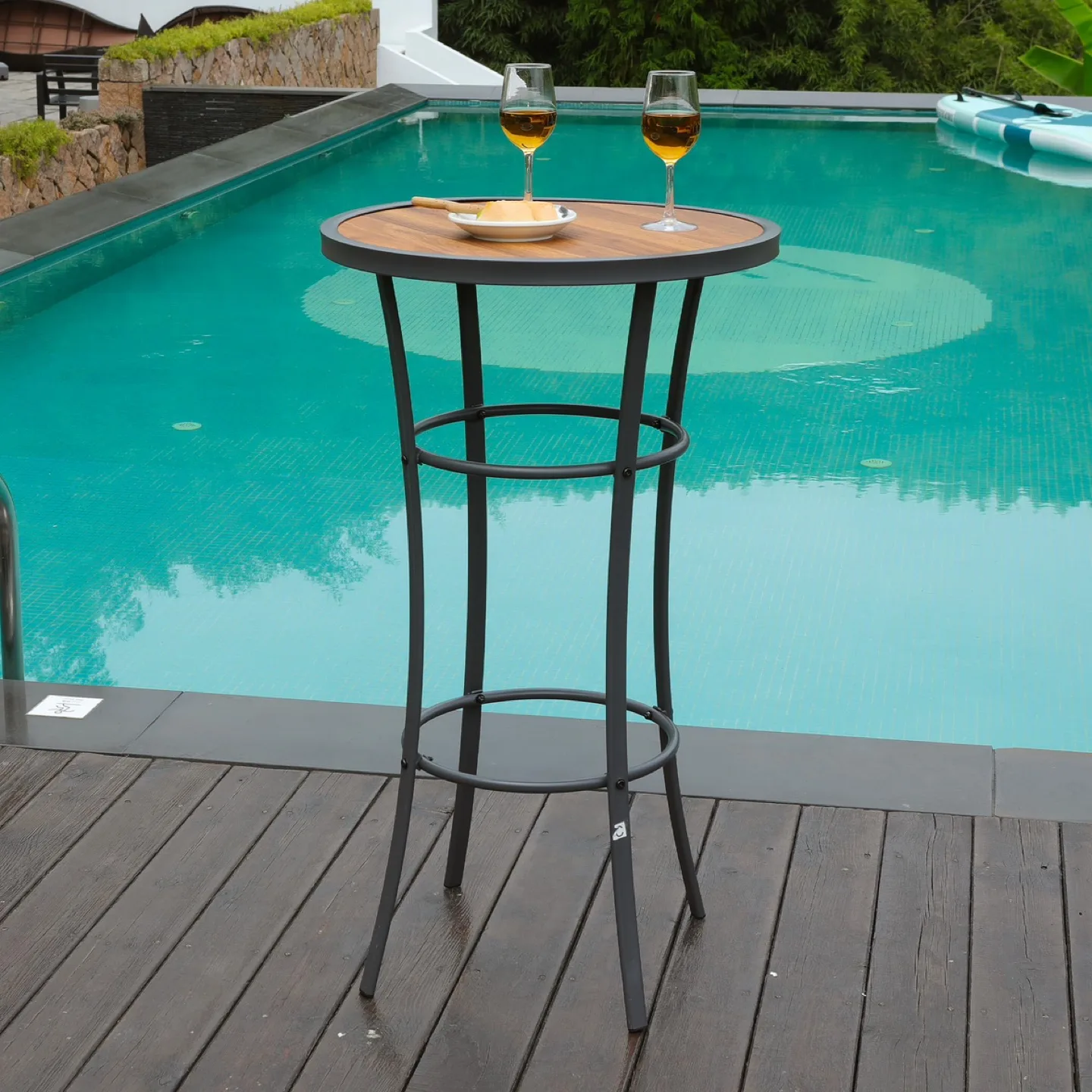 Naga Bahna Outdoor Bar Height Bistro Table, 40-Inch image indicator(2)