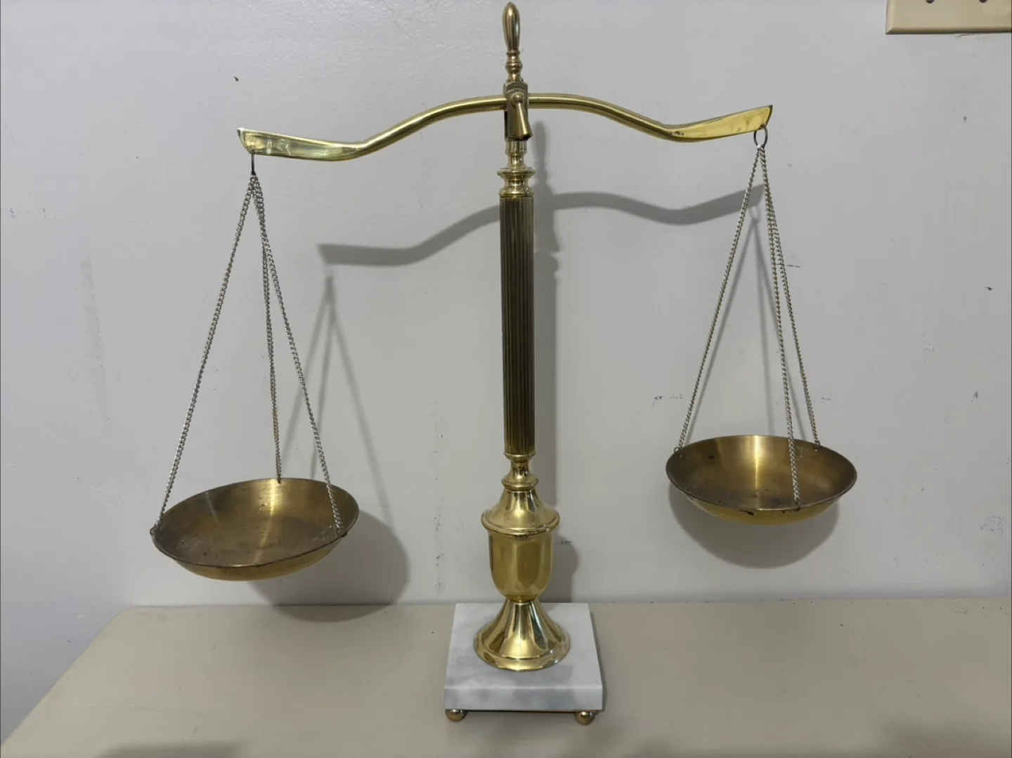 Vintage Brass Balance Scale image indicator(2)