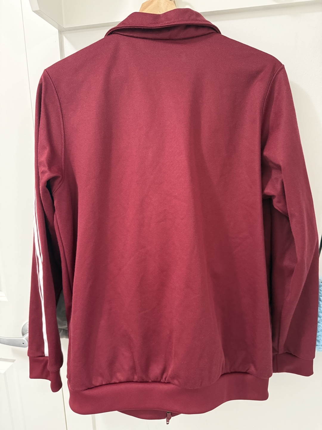 Adidas Maroon Track Jacket - Size M - photo 3