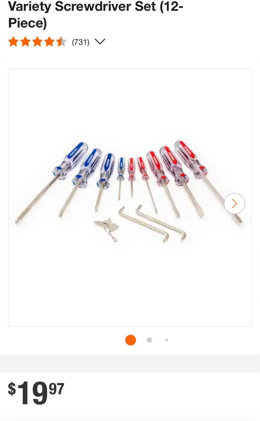 Husky 12-Piece Acetate Screwdriver Set - New image indicator(2)