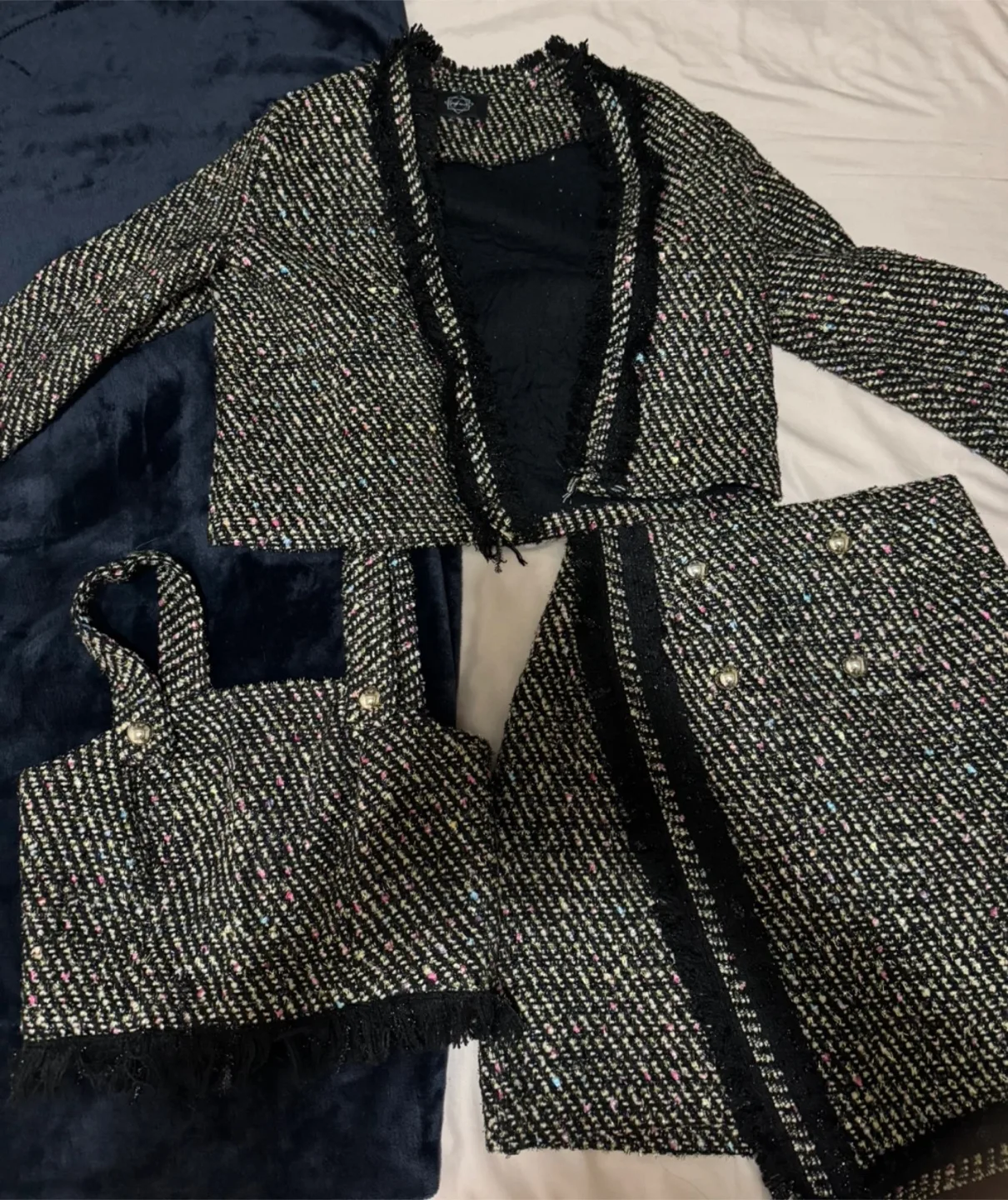 Ryu Tweed Set - Jacket, Top, Skirt thumbnail