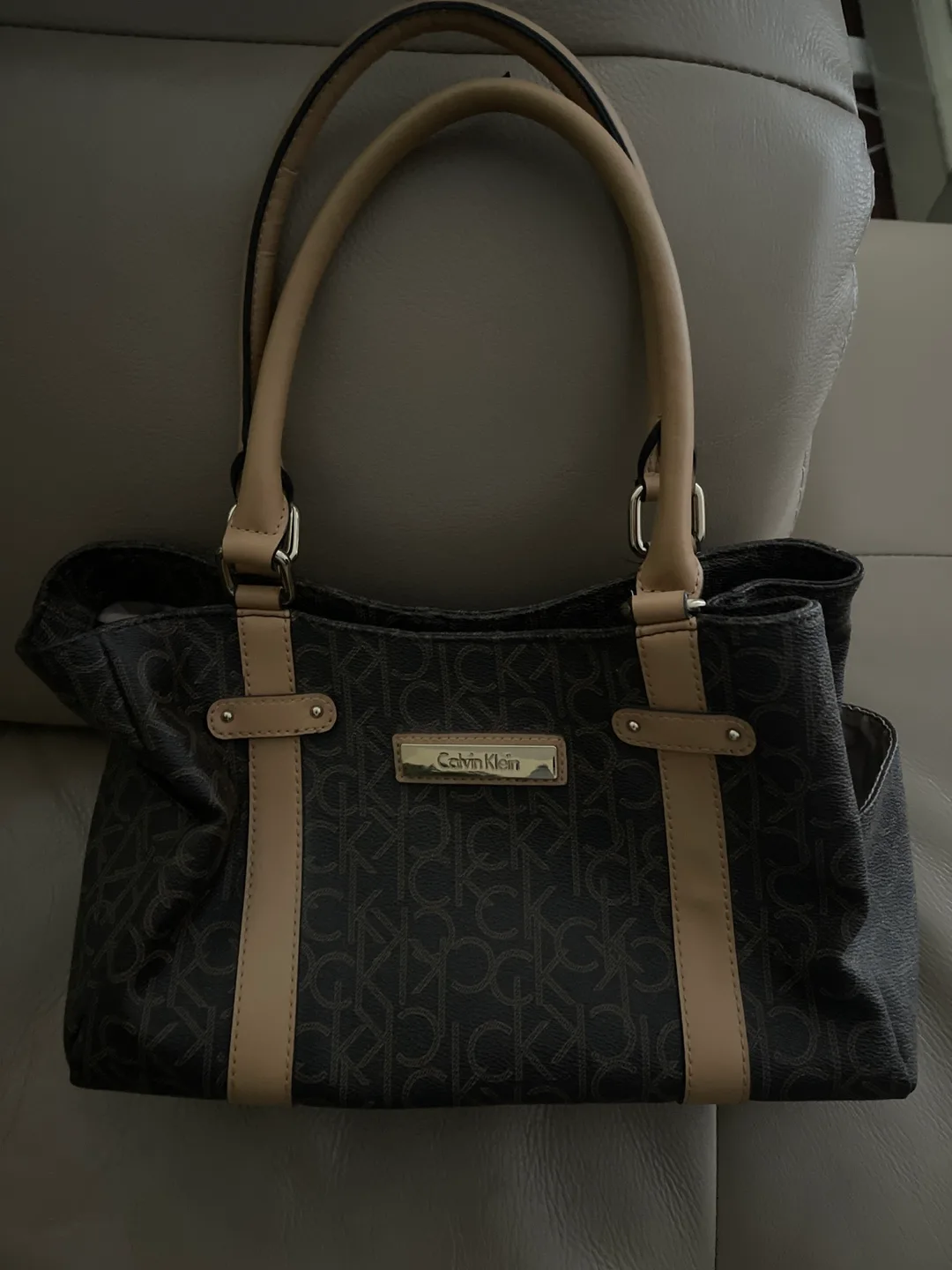 Calvin Klein Brown Tote Bag thumbnail