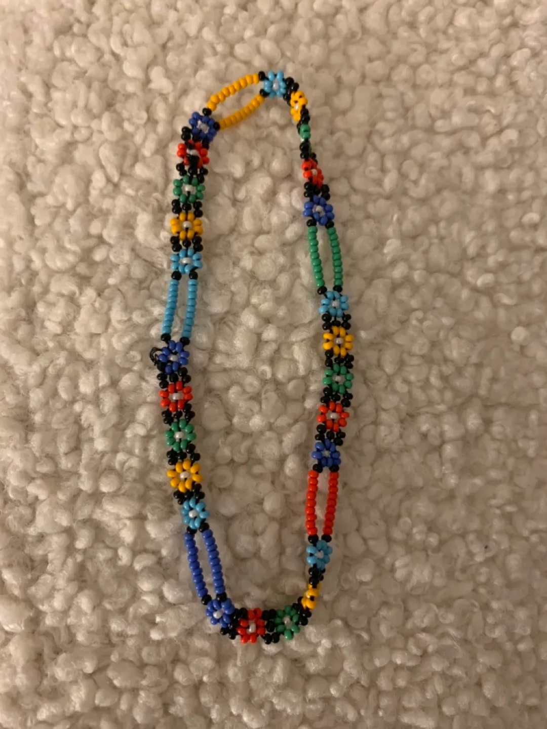 Handmade Beaded Anklet #freecycle thumbnail