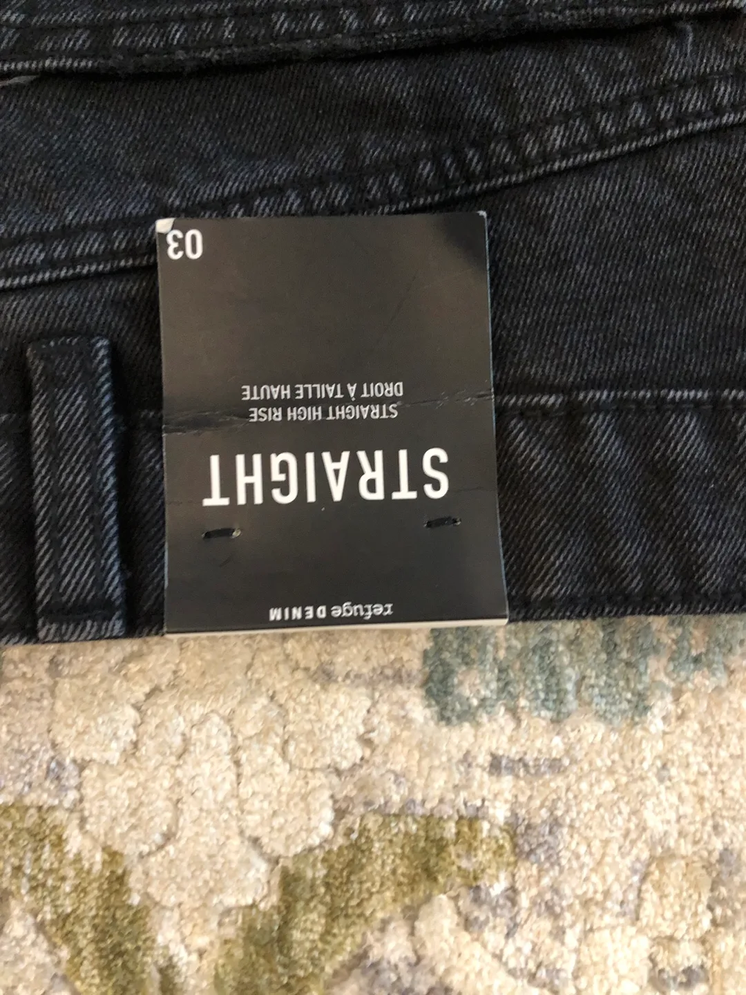 Refuge Denim Straight High Rise Jeans - Size 03 thumbnail
